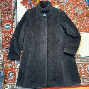 Icons Cinzia Rocca Black Wool Coat